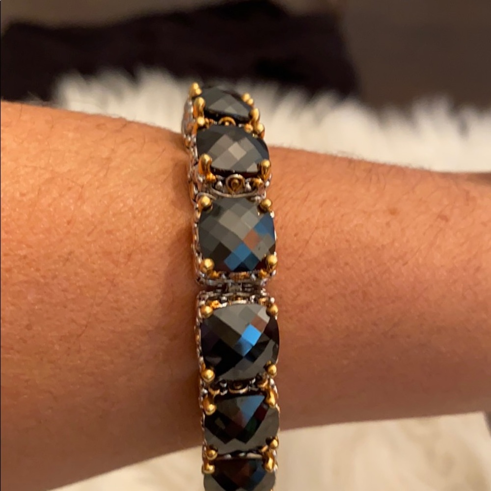 Park Lane signature tennis bracelet. Black